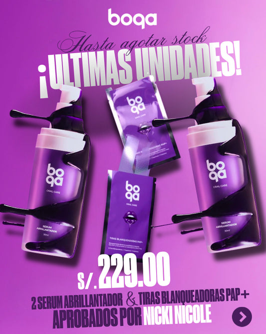 ¡2 Serum Abrillantador + Tiras Blanqueadoras PAP+!